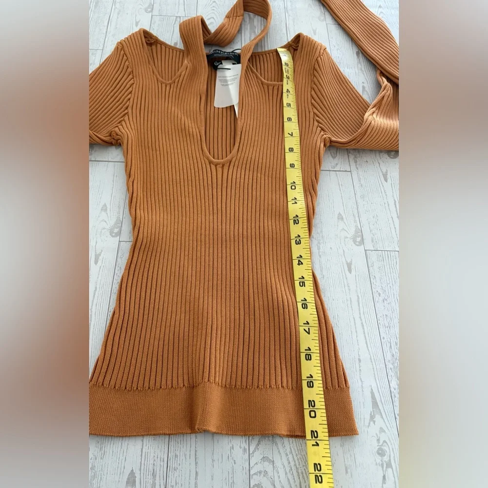 MINKPINK Gianna Knit Ribbed Top NWT